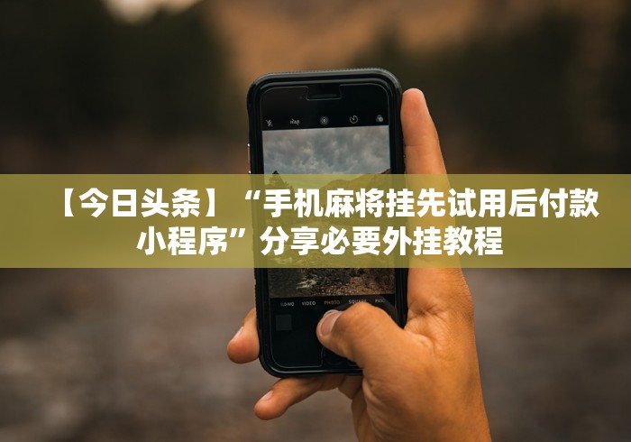 【今日头条】“手机麻将挂先试用后付款 小程序”分享必要外挂教程