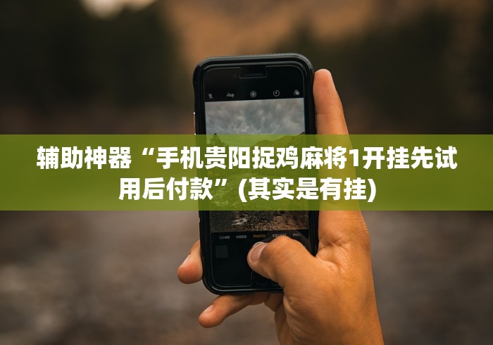 1分钟科普“牵手跑胡子挂多少钱一个”(果然有透视挂)