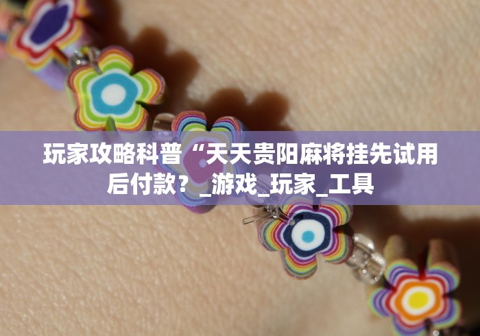 玩家攻略科普“天天贵阳麻将挂先试用后付款？_游戏_玩家_工具