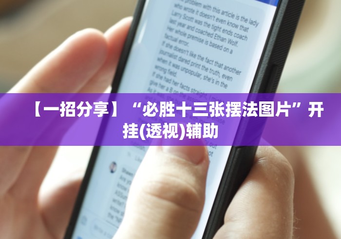 【一招分享】“必胜十三张摆法图片”开挂(透视)辅助