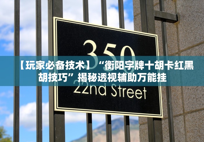 【玩家必备技术】“衡阳字牌十胡卡红黑胡技巧”揭秘透视辅助万能挂