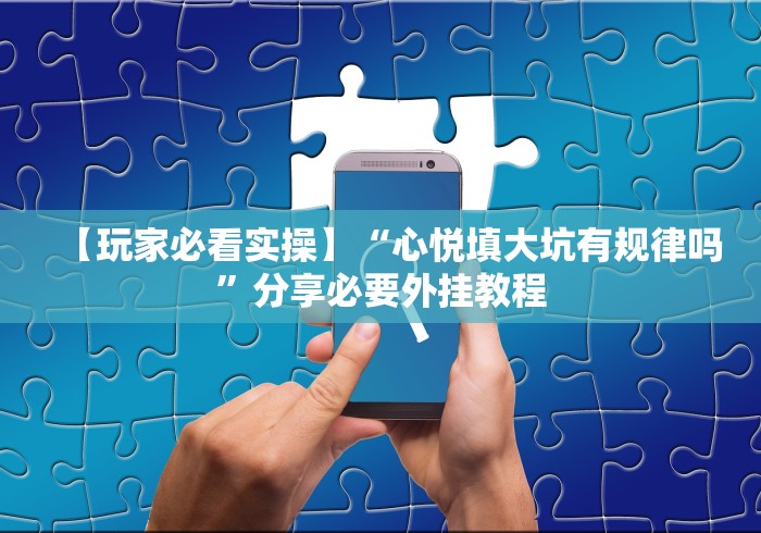 【玩家必看实操】“心悦填大坑有规律吗”分享必要外挂教程