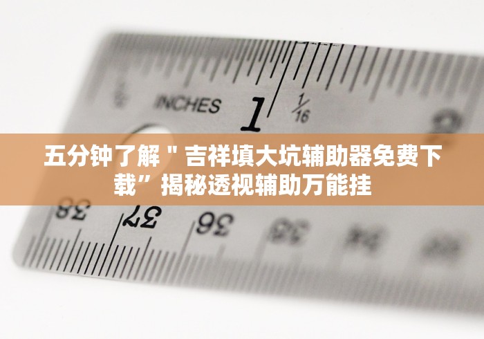 五分钟了解＂吉祥填大坑辅助器免费下载”揭秘透视辅助万能挂