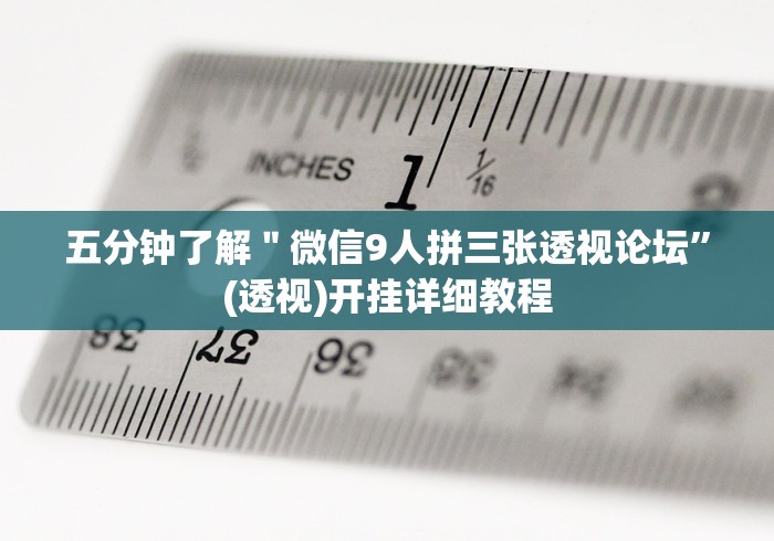 五分钟了解＂微信9人拼三张透视论坛”(透视)开挂详细教程