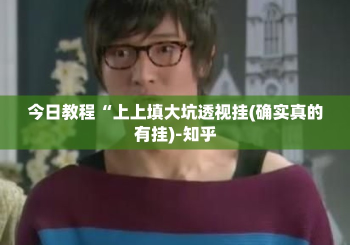 今日教程“上上填大坑透视挂(确实真的有挂)-知乎