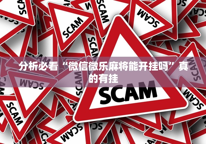 分析必看“微信微乐麻将能开挂吗”真的有挂