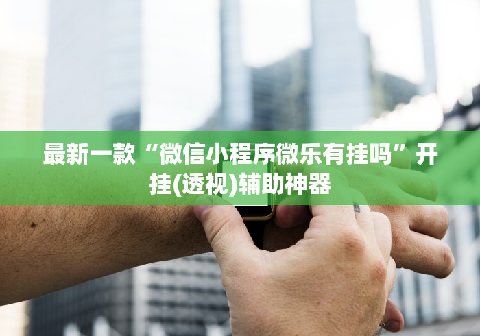 最新一款“微信小程序微乐有挂吗”开挂(透视)辅助神器