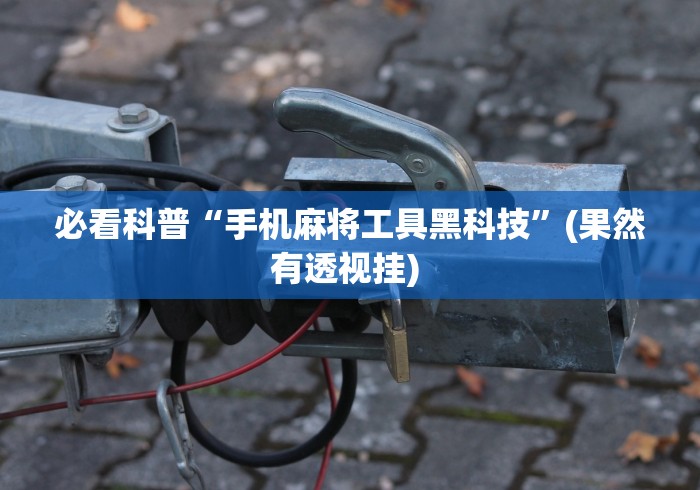 必看科普“手机麻将工具黑科技”(果然有透视挂) 