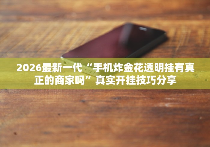 2026最新一代“手机炸金花透明挂有真正的商家吗”真实开挂技巧分享
