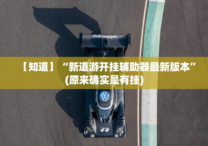 【知道】“新道游开挂辅助器最新版本”(原来确实是有挂)