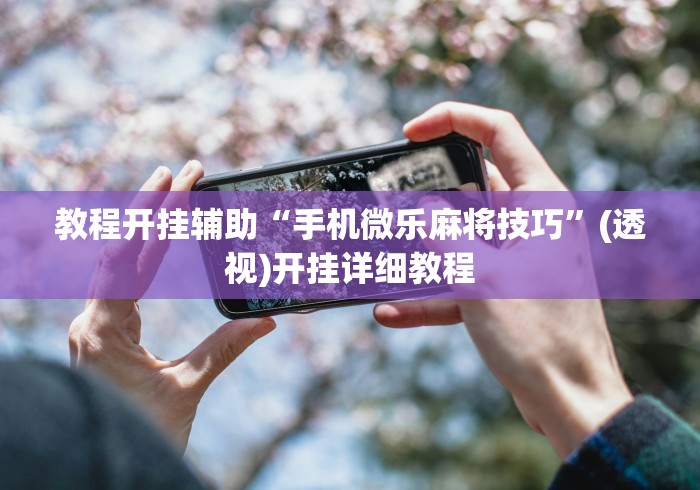 教程开挂辅助“手机微乐麻将技巧”(透视)开挂详细教程