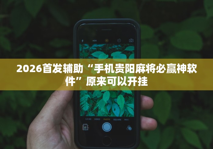 2026首发辅助“手机贵阳麻将必赢神软件”原来可以开挂