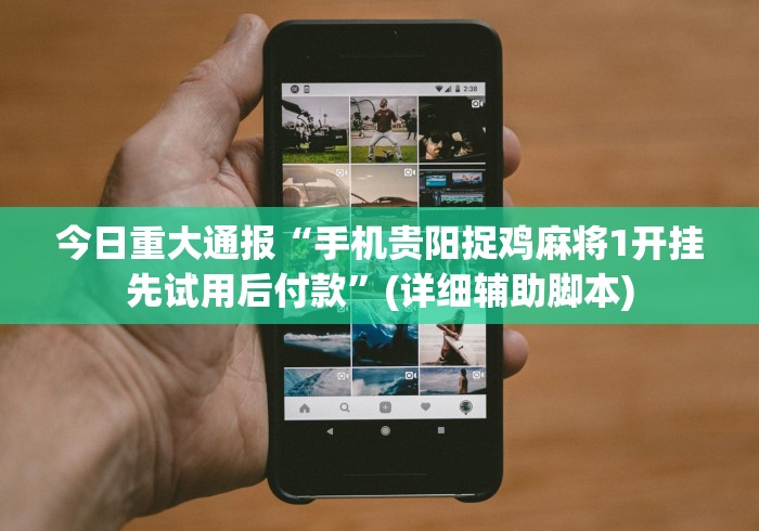今日重大通报“手机贵阳捉鸡麻将1开挂先试用后付款”(详细辅助脚本)