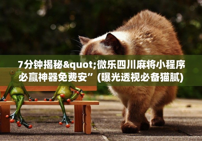 7分钟揭秘"微乐四川麻将小程序必赢神器免费安”(曝光透视必备猫腻)