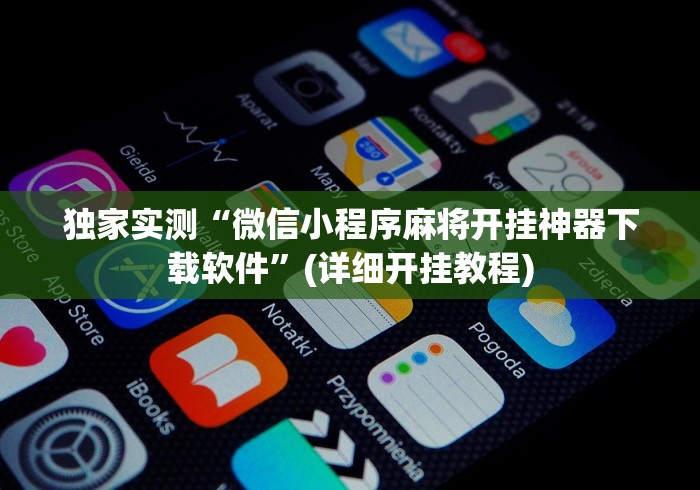独家实测“微信小程序麻将开挂神器下载软件”(详细开挂教程)