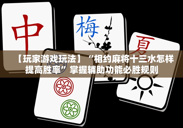 【玩家游戏玩法】“相约麻将十三水怎样提高胜率	”掌握辅助功能必胜规则