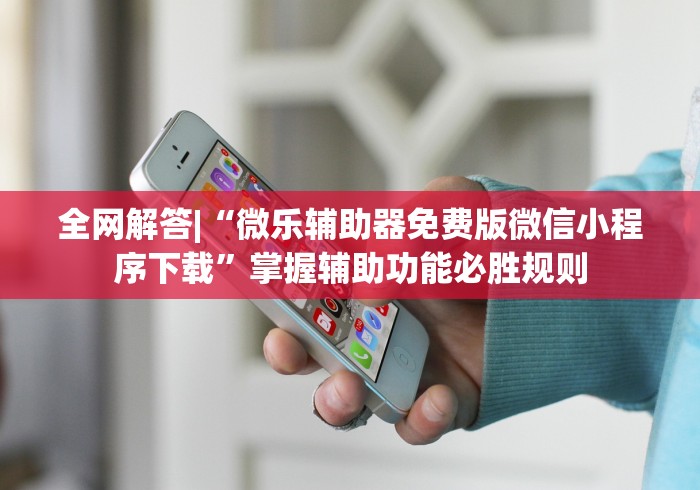 全网解答|“微乐辅助器免费版微信小程序下载”掌握辅助功能必胜规则