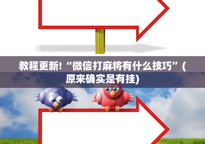 教程更新!“微信打麻将有什么技巧”(原来确实是有挂)