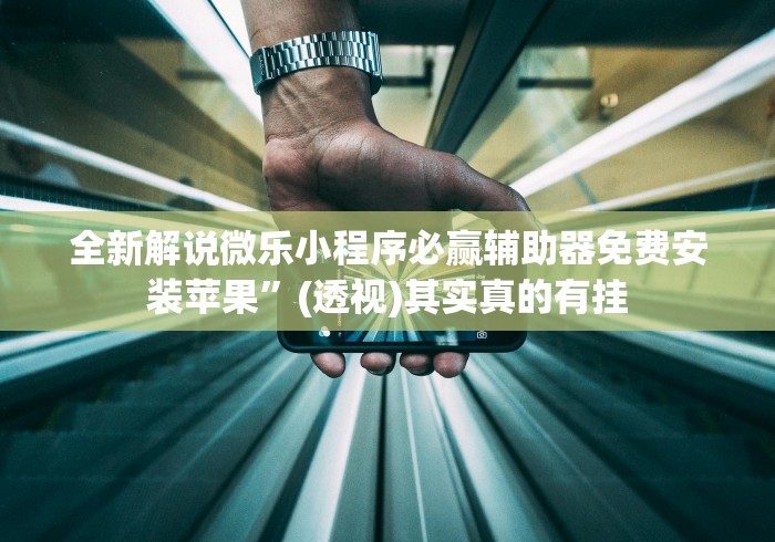 全新解说微乐小程序必赢辅助器免费安装苹果”(透视)其实真的有挂