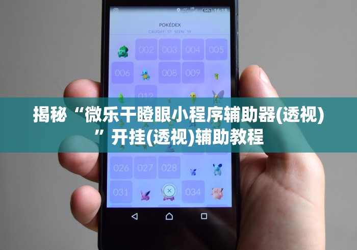 揭秘“微乐干瞪眼小程序辅助器(透视)”开挂(透视)辅助教程