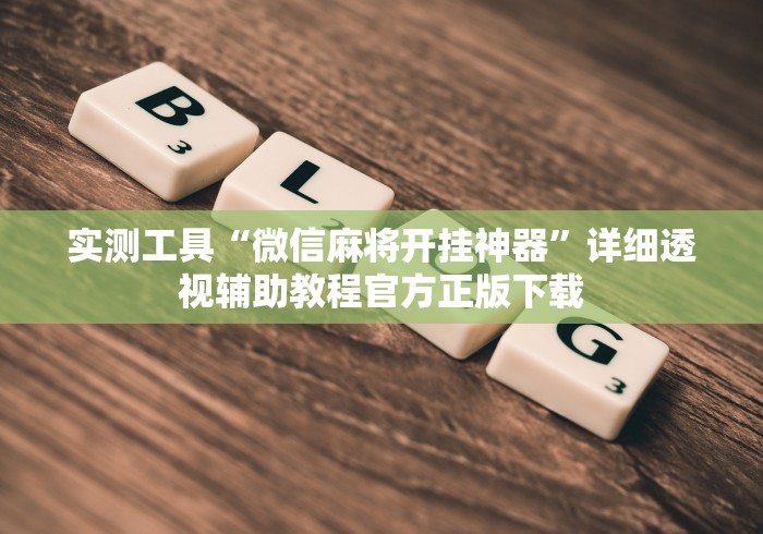 实测工具“微信麻将开挂神器”详细透视辅助教程官方正版下载