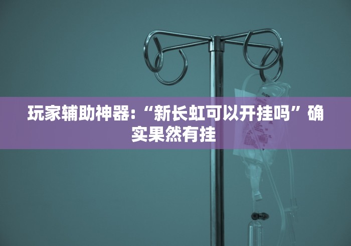 玩家辅助神器:“新长虹可以开挂吗”确实果然有挂 