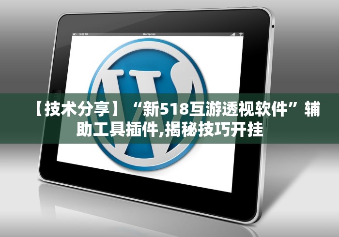 【技术分享】“新518互游透视软件”辅助工具插件,揭秘技巧开挂