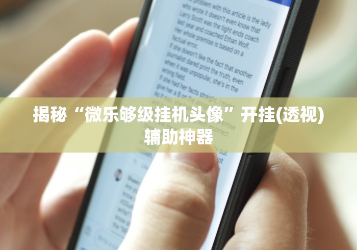 揭秘“微乐够级挂机头像”开挂(透视)辅助神器