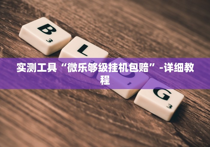 实测工具“微乐够级挂机包赔”-详细教程