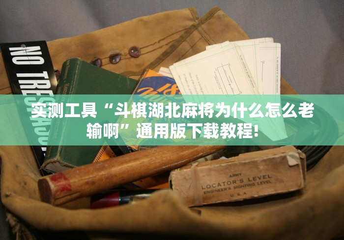 实测工具“斗棋湖北麻将为什么怎么老输啊”通用版下载教程!